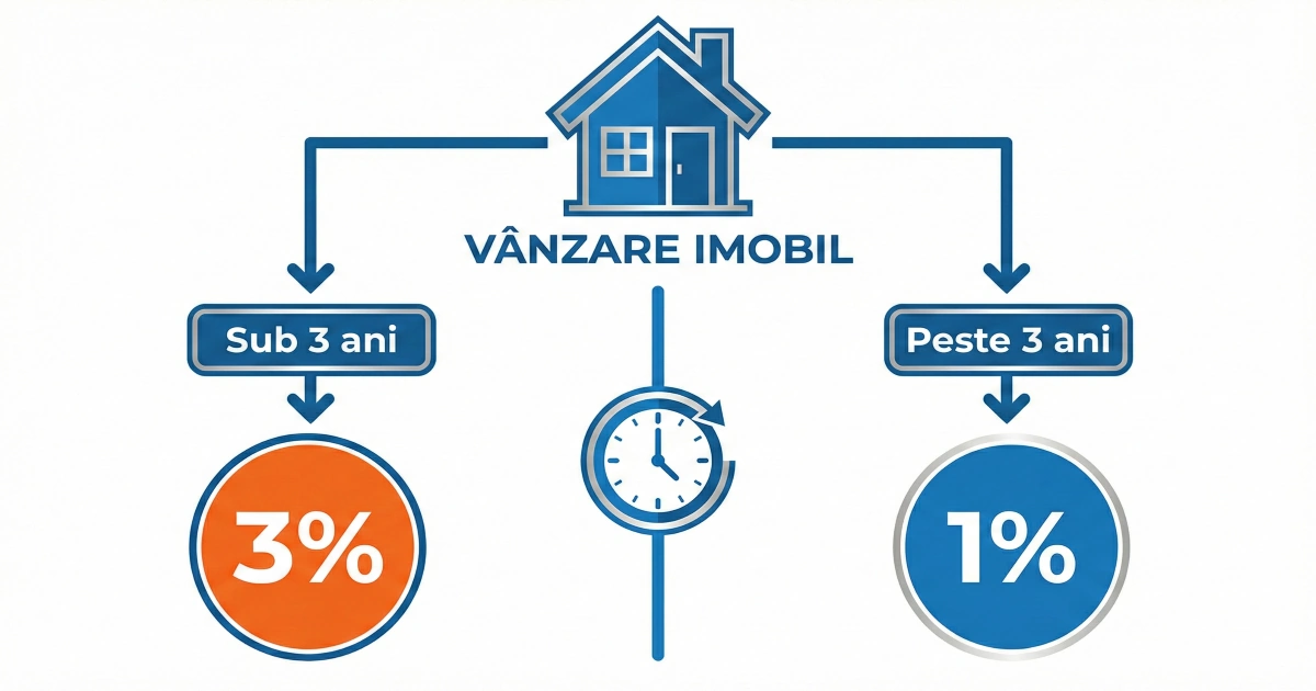 Impozit vanzare imobil 2026